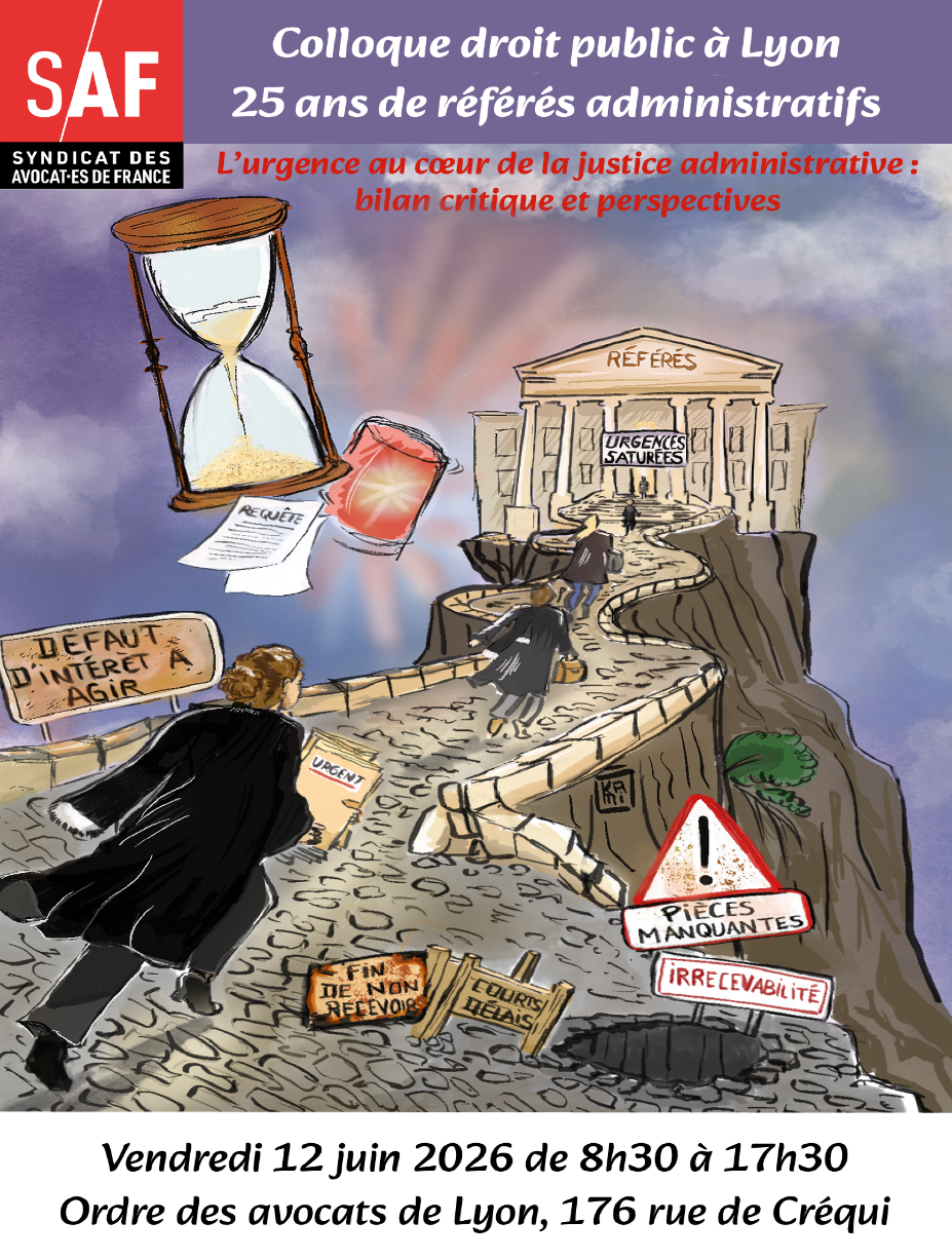 Melian Avocats au Colloque droit public du SAF du 12/06/26